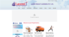 Desktop Screenshot of laxmifreightcarriers.com